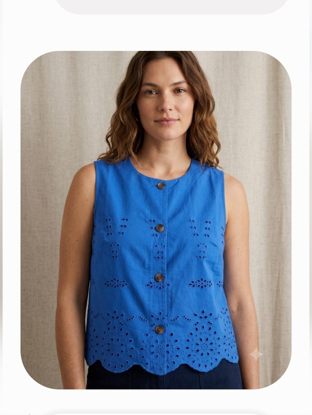 Nwt J. Crew Factory Eyelet Shell Tank Women's Size Large